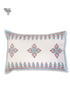 40s Cotton Pillow Cover In Geometric Block Print