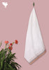 Handloom Cotton Bath Towel With Block Printed Border