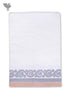 Handloom Cotton Bath Towel With Block Printed Border