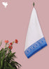 Handloom Cotton Bath Towel With Block Printed Border