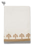 Handloom Cotton Hand Towel With Block Printed Border