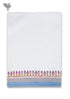 Handloom Cotton Hand Towel With Block Printed Border