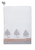 Handloom Cotton Hand Towel With Block Printed Border