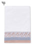 Handloom Cotton Hand Towel With Block Printed Border