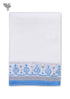 Handloom Cotton Hand Towel With Block Printed Border