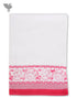 Handloom Cotton Hand Towel With Block Printed Border