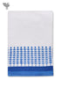 Handloom Cotton Hand Towel With Block Print Border