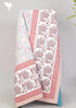 20s Cotton KING SIZE Bed Cover In Graphic Block Print