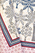 20s Cotton KING SIZE Bed Cover In Abstract Block Print