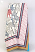 20s Cotton KING SIZE Bed Cover In Abstract Block Print