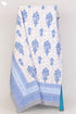 20s Cotton KING SIZE Bed Cover In Floral Block Print