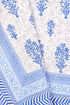 20s Cotton KING SIZE Bed Cover In Floral Block Print