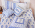 20s Cotton KING SIZE Bed Cover In Floral Block Print