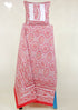 20s Cotton KING SIZE Bed Cover In Floral Block Print