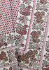 20s Cotton KING SIZE Bed Cover In Graphic Block Print