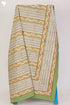 20s Cotton KING SIZE Bed Cover In Floral Block Print