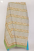 20s Cotton KING SIZE Bed Cover In Floral Block Print
