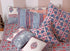 20s Cotton KING SIZE Bed Cover In Floral Block Print