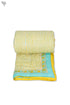 Mulmul Cotton Quilt In Striped Block Print