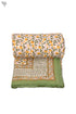 Mulmul Cotton Quilt in Floral Block Print