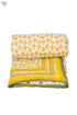 Mulmul Cotton Quilt In Graphic Block Print