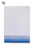 Handloom Cotton Bath Towel With Block Print Border