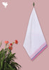 Handloom Cotton Bath Towel With Block Print Border
