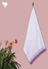 Handloom Cotton Bath Towel With Block Print Border