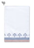 Handloom Cotton Bath Towel With Block Print Border