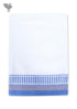 Handloom Cotton Bath Towel With Block Print Border