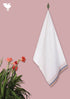 Handloom Cotton Bath Towel With Block Print Border
