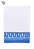 Handloom Cotton Hand Towel With Block Print Border