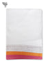Handloom Cotton Hand Towel With Block Print Border