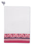Handloom Cotton Hand Towel With Block Print Border