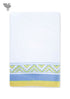 Handloom Cotton Hand Towel With Block Print Border