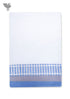 Handloom Cotton Bath Towel With Block Print Border