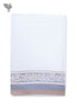 Handloom Cotton Hand Towel With Block Print Border