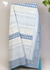 20s Cotton KING SIZE Bed Cover In Geometric Block Print