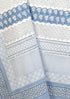 20s Cotton KING SIZE Bed Cover In Geometric Block Print