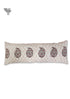 20s Cotton Lumbar Cushion Cover in Floral Block Print