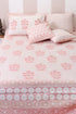 20s Cotton Bed Cover in Floral Block Print