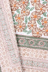 20s Cotton Bed Cover in Floral Block Print