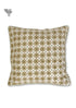 20s Cotton Cushion Cover in Floral Block Print