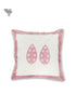 20s Cotton Cushion Cover In Graphic Block Print