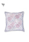 20s Cotton Cushion Cover in Floral Block Print