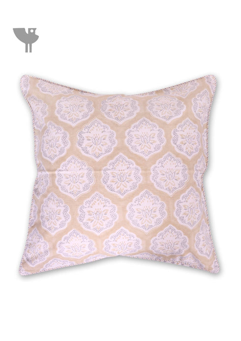 20s Cotton Cushion Cover In Graphic Block Print