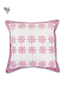 20s Cotton Cushion Cover in Floral Block Print