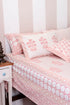 20s Cotton KING SIZE Bed Cover In Floral Block Print