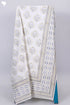 20s Cotton KING SIZE Bed Cover In Graphic Block Print