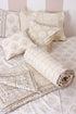 20s Cotton KING SIZE Bed Cover In Graphic Block Print